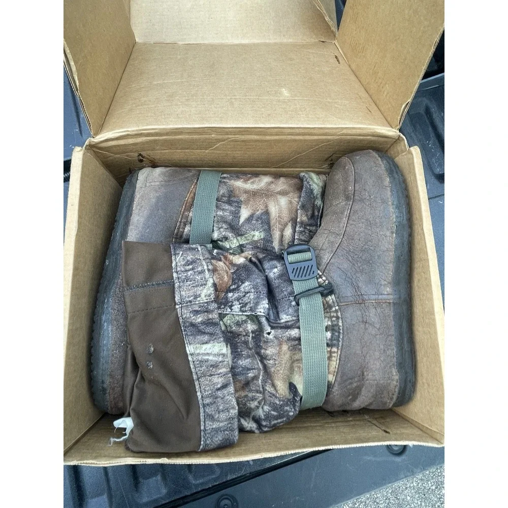 Steger Mukluks Camuks Xtreme Camo Snow Boots Sz 10 XXW Moosehide -40F Box